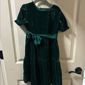J.Crew green velvet holiday dress size 7
